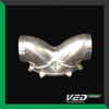 oval throttle body Oval Throttle Body - Dual 3" 90-Degree Inlet