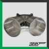 oval throttle body Oval Throttle Body - Dual 3.5" Standard V-Inlet