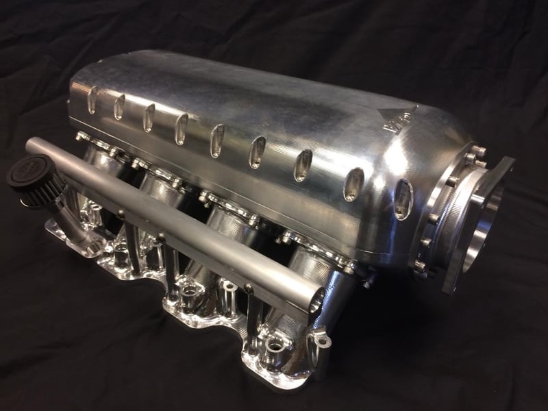 Billet manifold Late model hemi front TB mount
