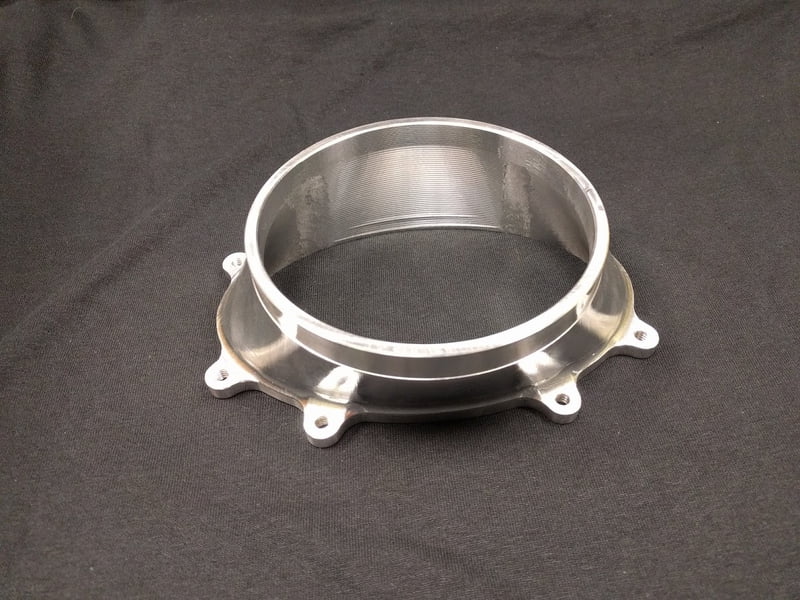 Oval Throttle Body Single 5" Inlet VBAND